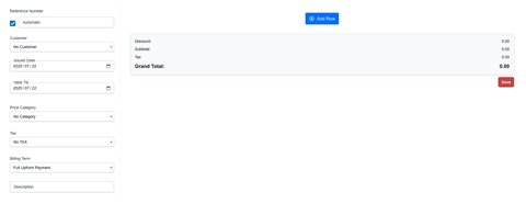 new quote form